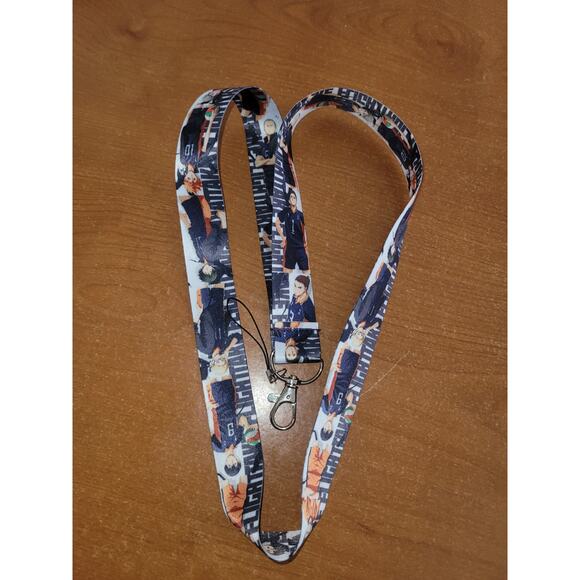 Best Japanese Anime Series Haikyuu Characters Cell phone Holder Blue Lanyard - Picture 4 of 6